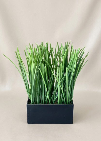 Artficial Grass Plant (Black Pot)