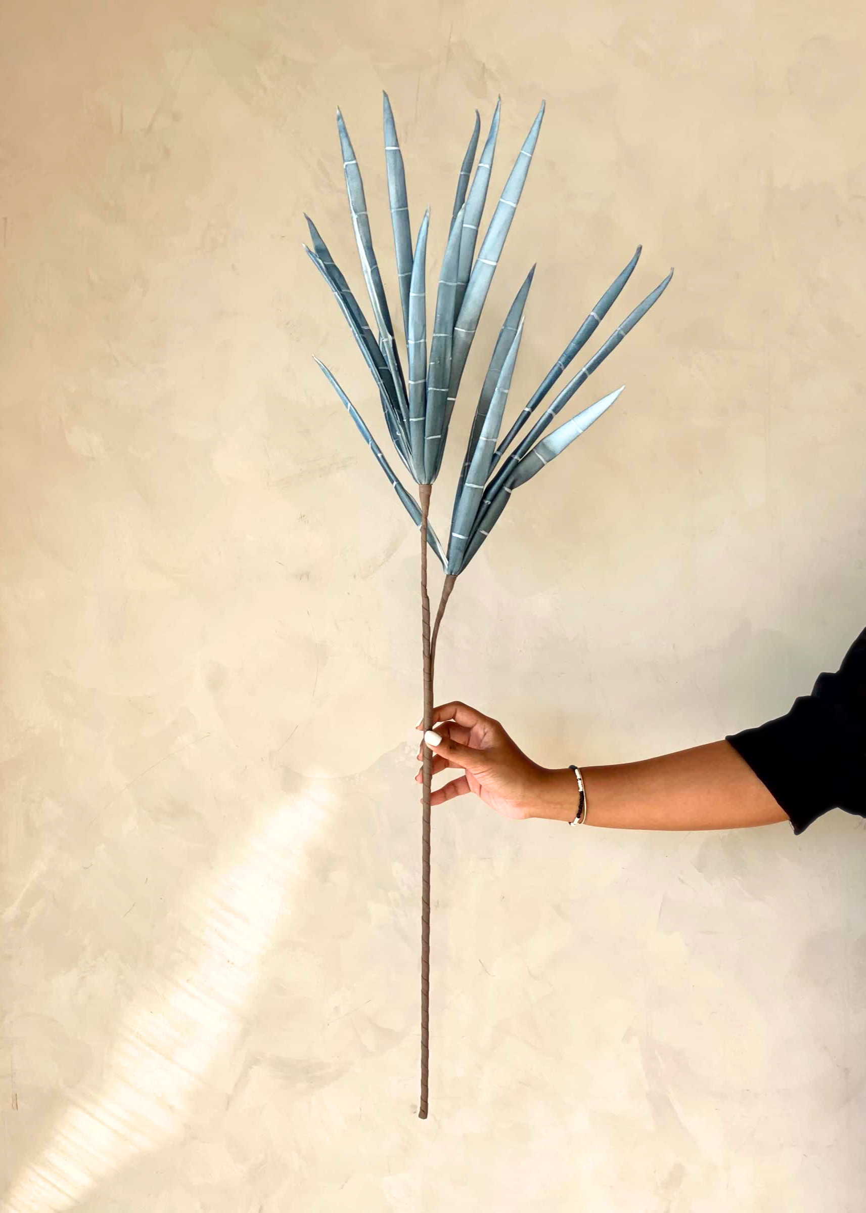 Artificial Bamboo Stalks - Blue Ombre (One Stem)