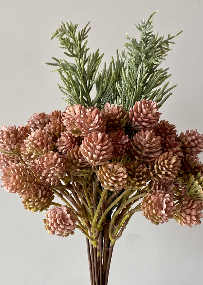 Artificial Berry Pick Sprays Bunch - Pink