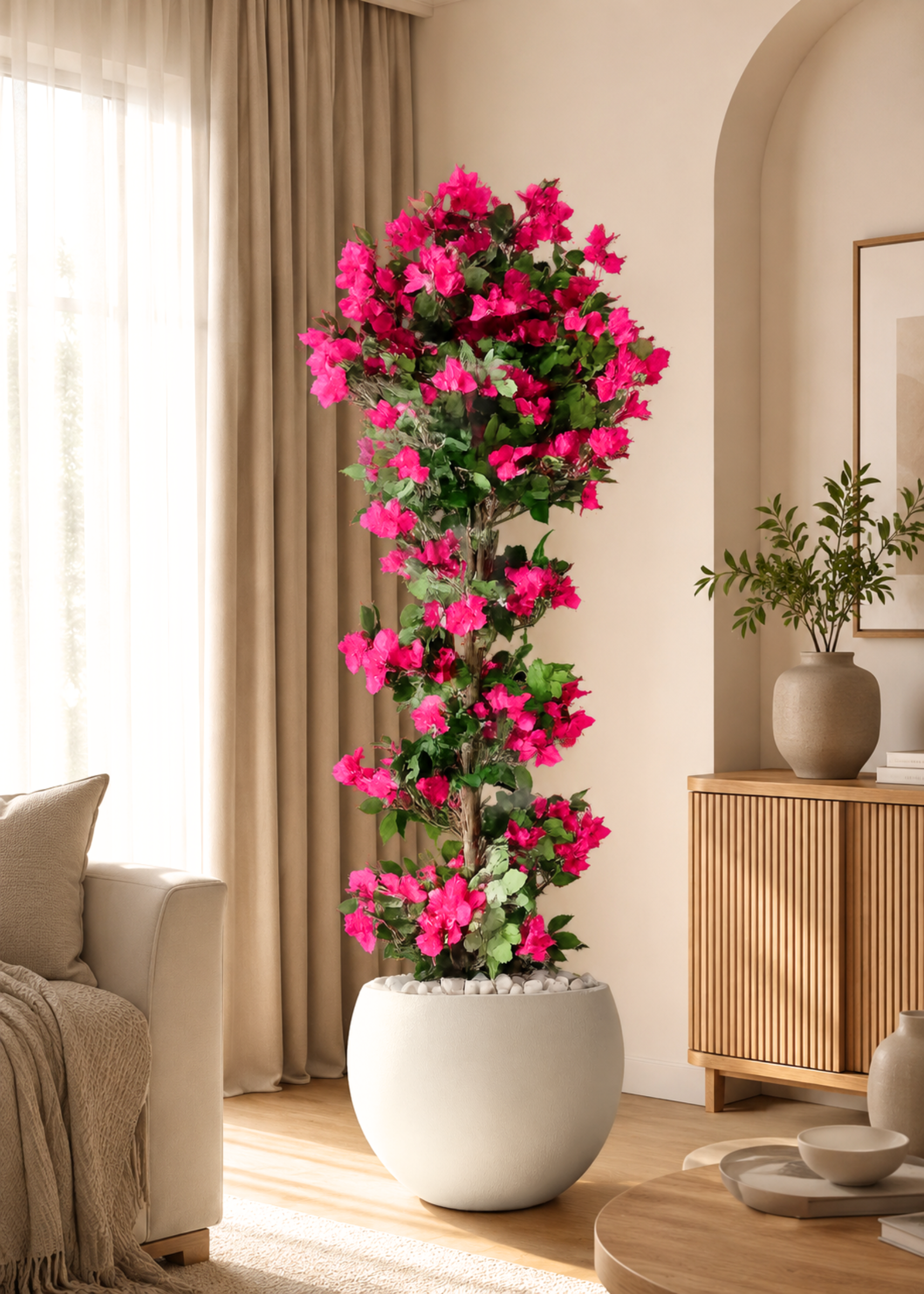 Artificial Veil Bougainvillea Plant - 6 Feet