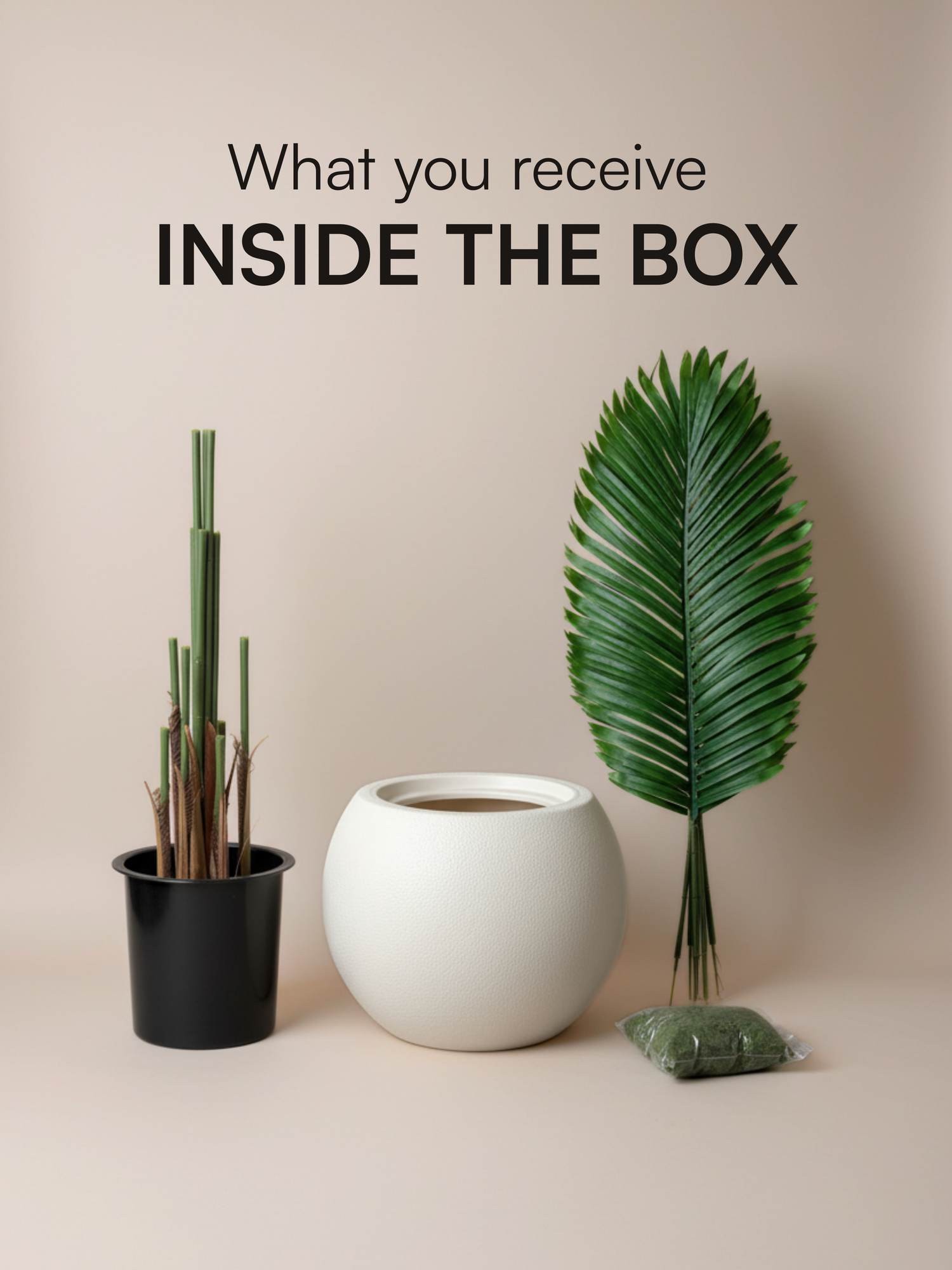 Artificial Areca Palm Plant + Pot - 4.5 Feet