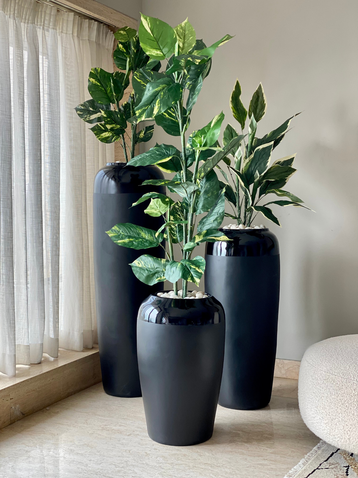 Luxe Prado Planters - Black