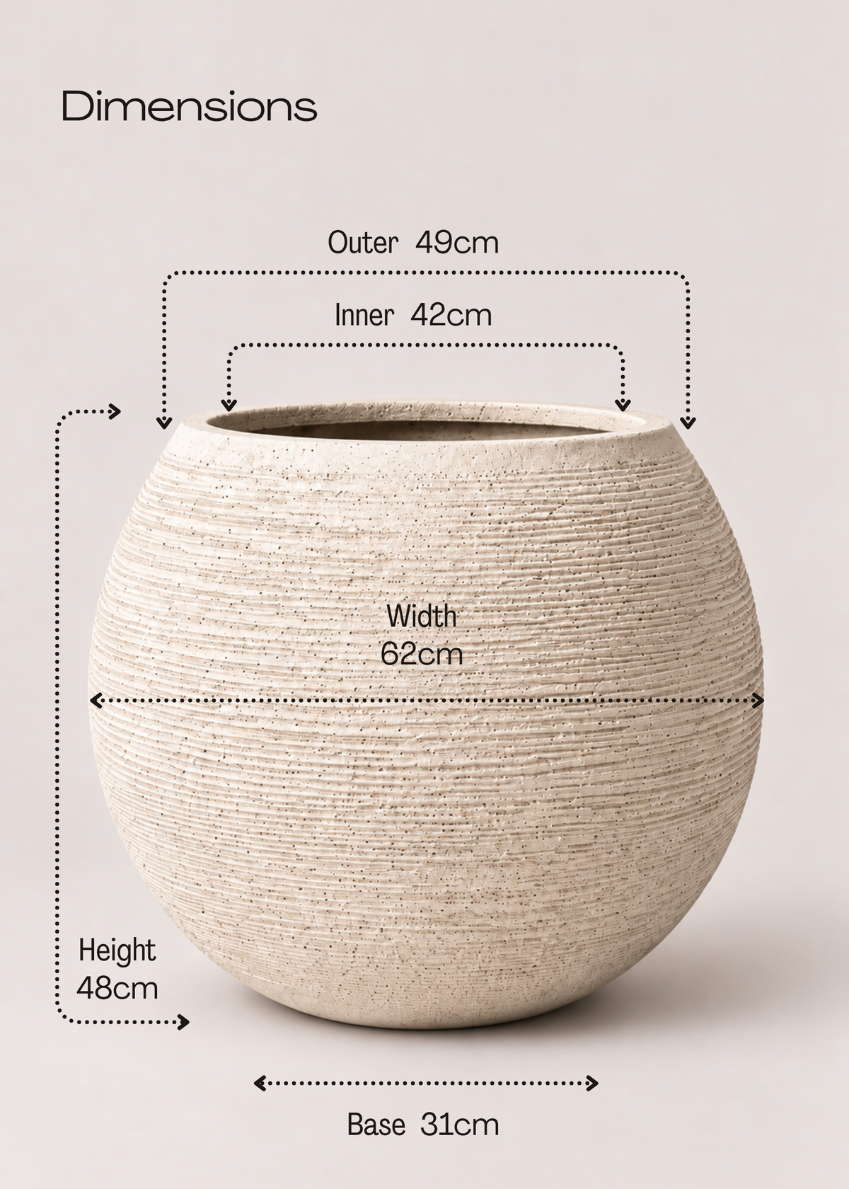 Vienna Ivory Planter