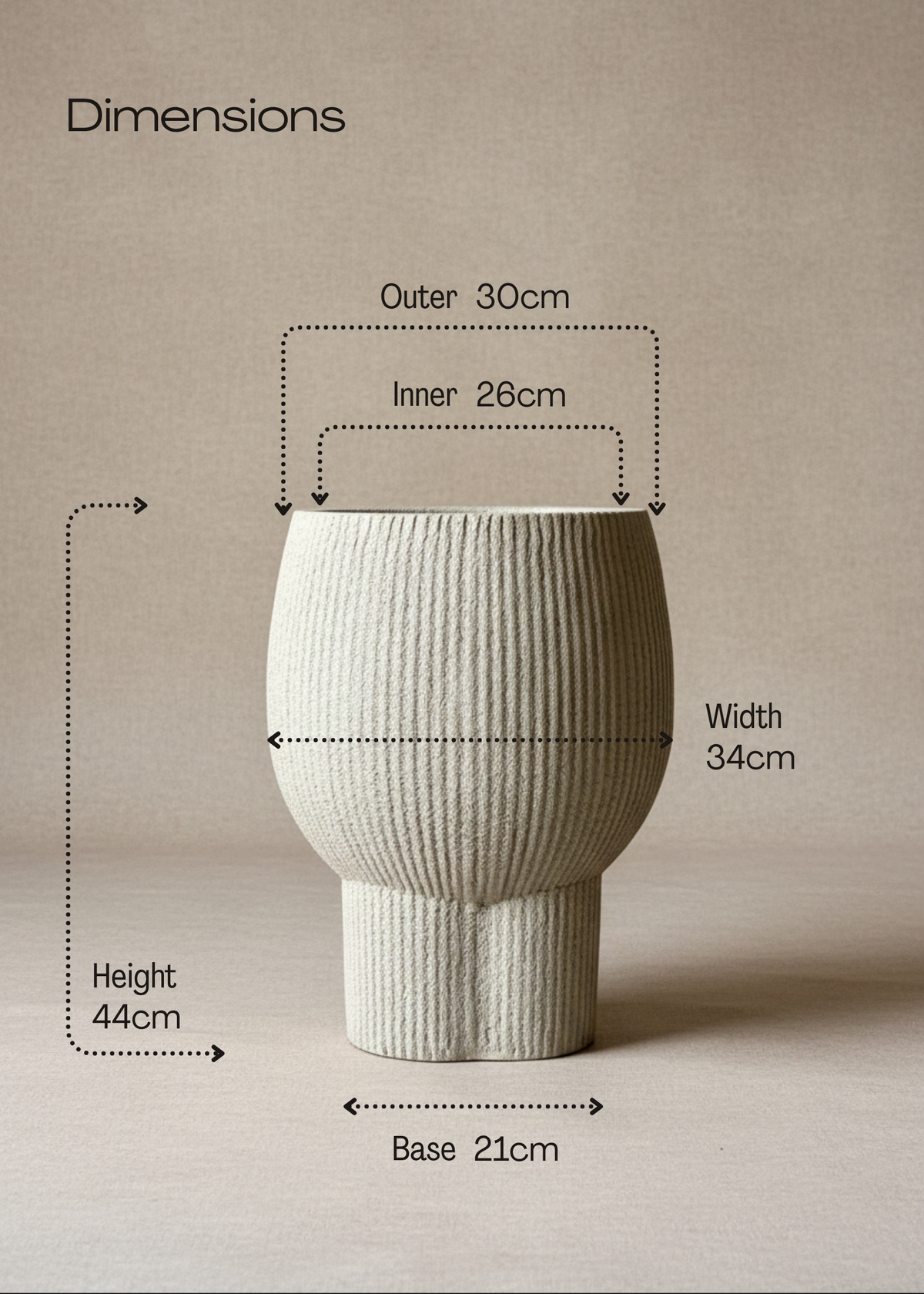 Quito Planters - Beige
