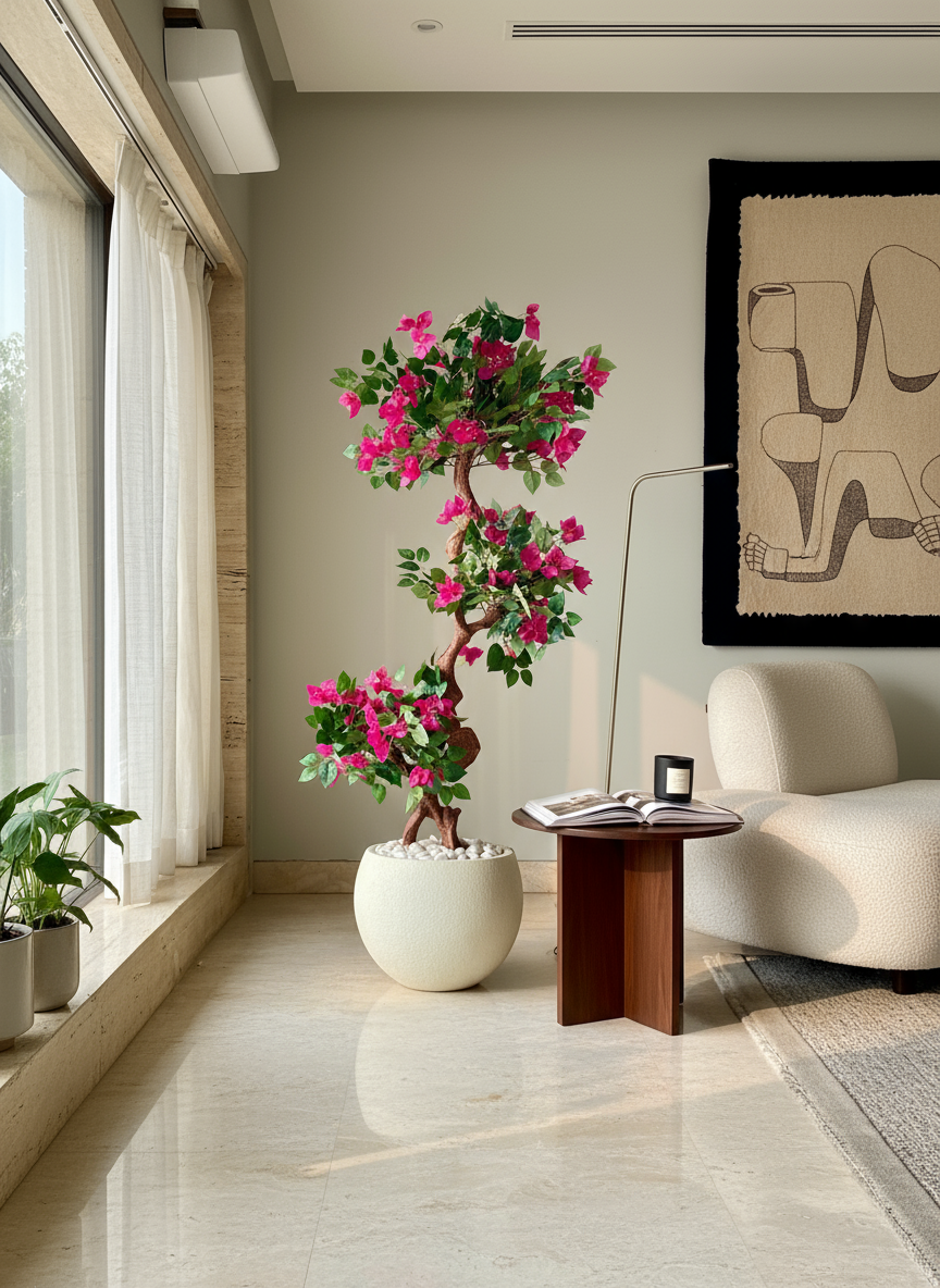 Artificial Twisted Bougainvillea Tree - 5 Feet