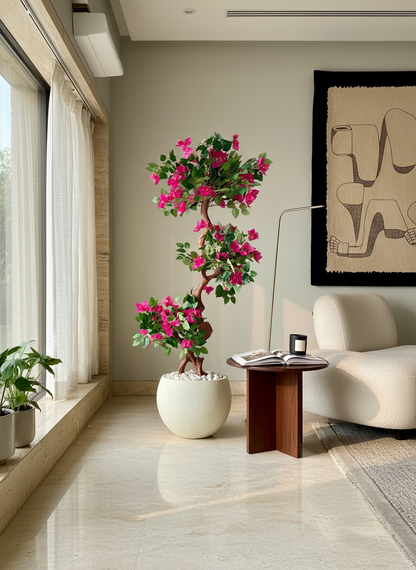 Artificial Twisted Bougainvillea Tree - 5 Feet