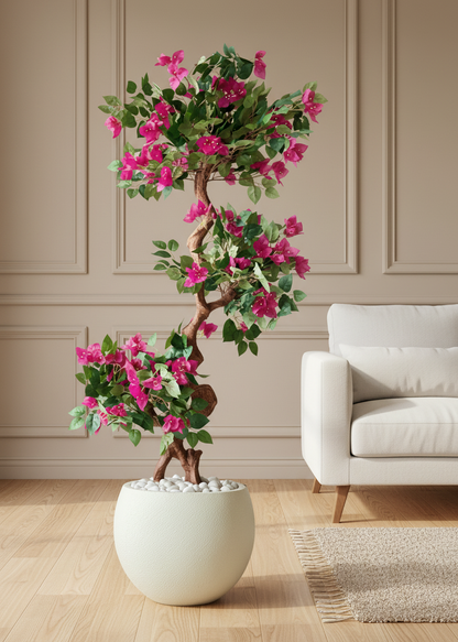 Artificial Twisted Bougainvillea Tree - 5 Feet