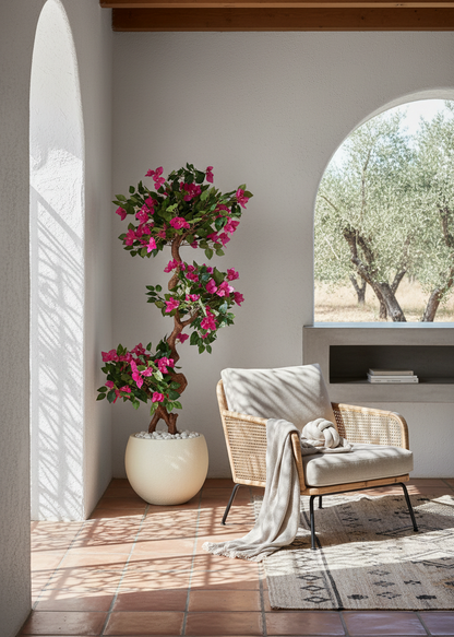 Artificial Twisted Bougainvillea Tree - 5 Feet