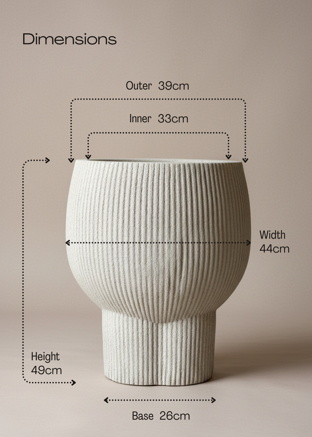 Quito Planters - Beige