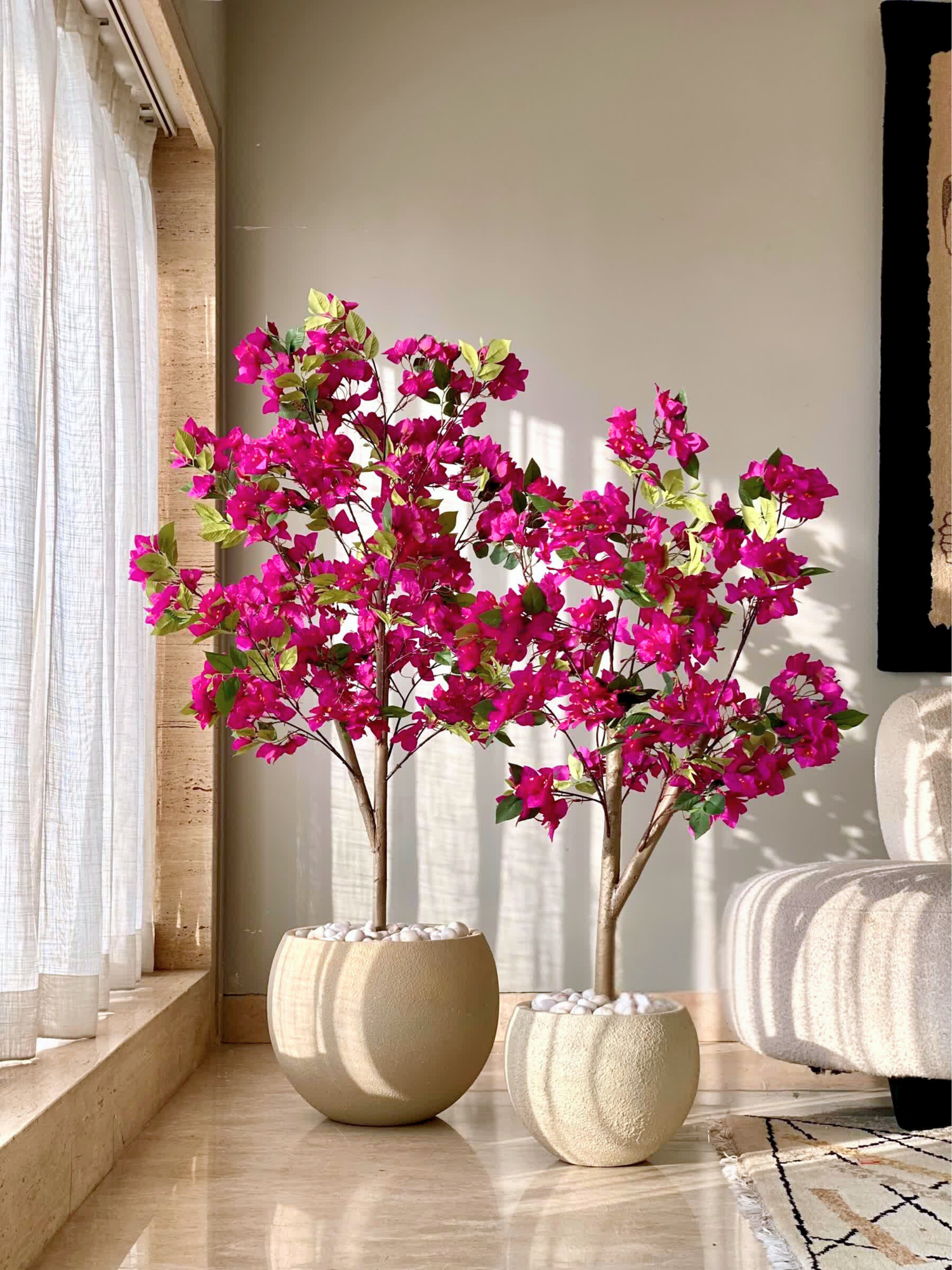 Artificial Purple Bougainvillea Plant - 5 Feet