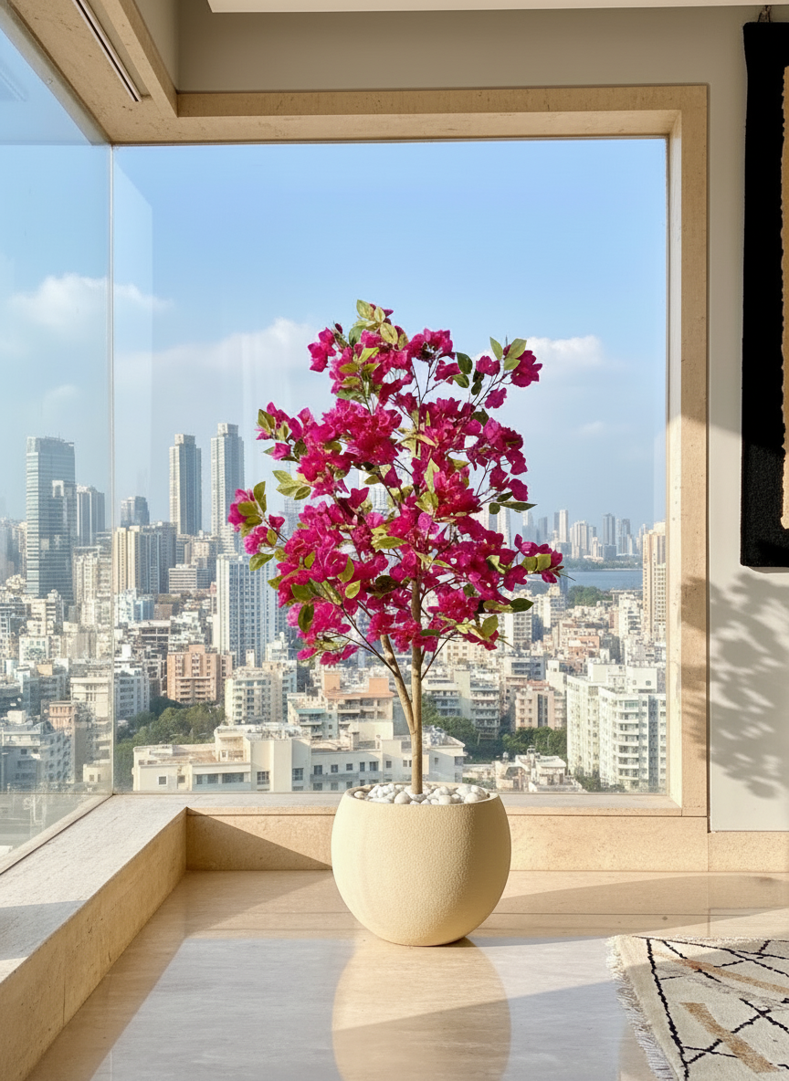 Artificial Purple Bougainvillea Plant - 5 Feet