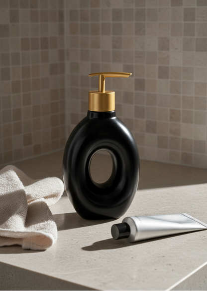 Orb Hollow Bathroom Dispenser - Black