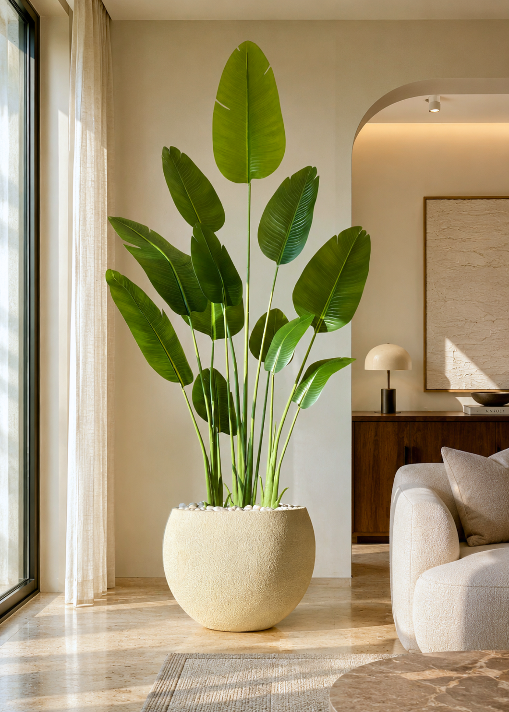 Artificial Cavendish Traveller Plant - 7 Feet