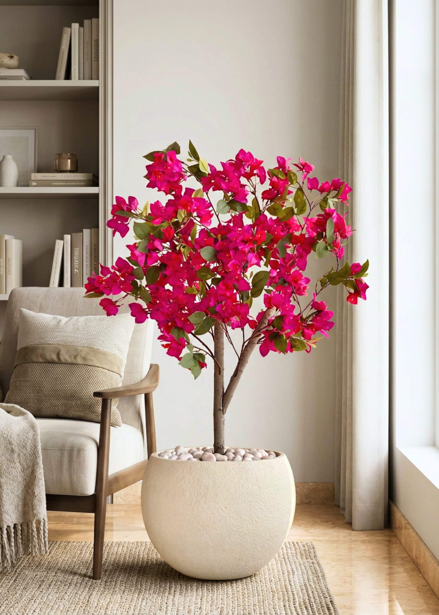 Artificial Pink Bougainvillea Plant - 4 Feet