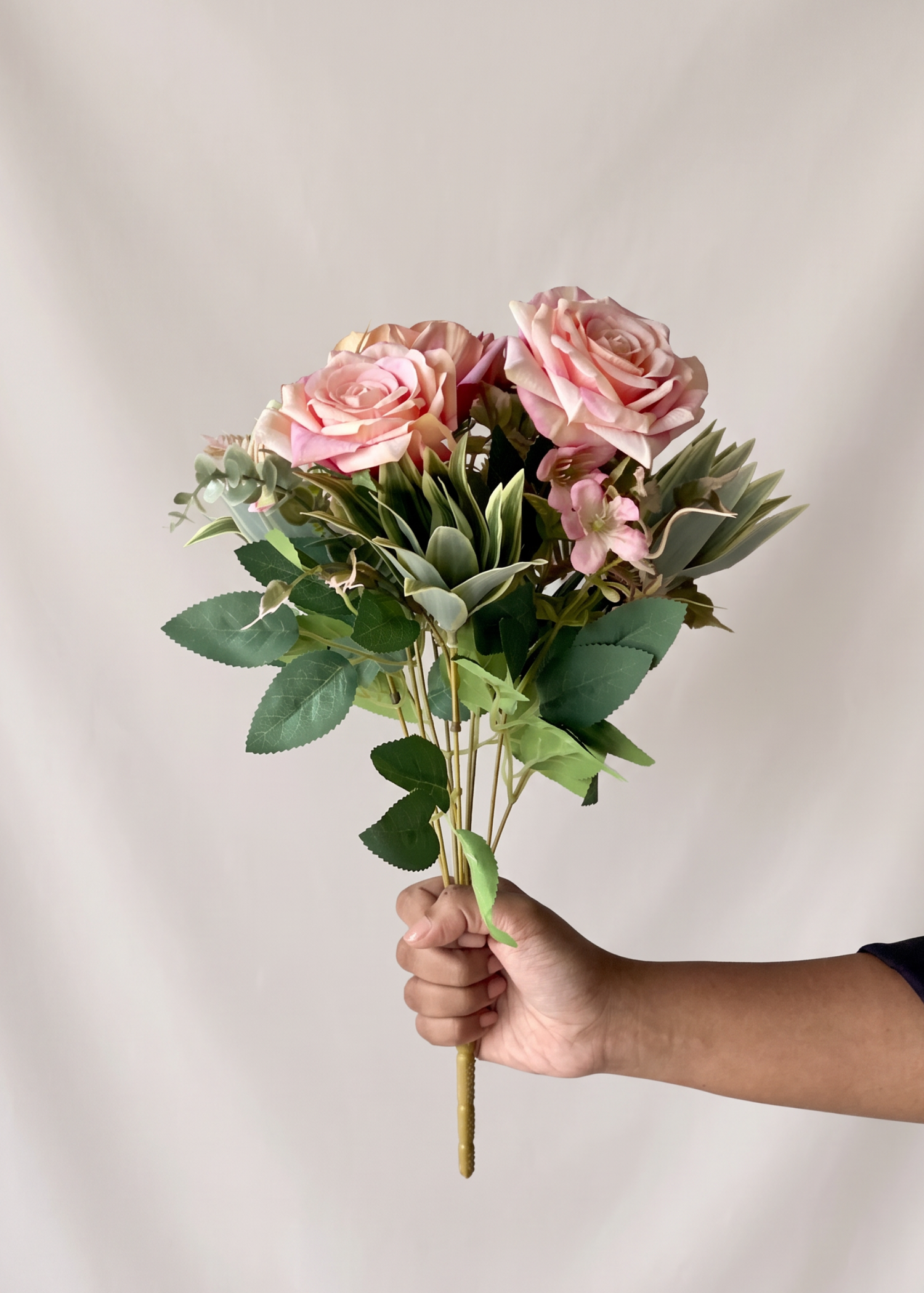 Artificial Garden Rose Bunch