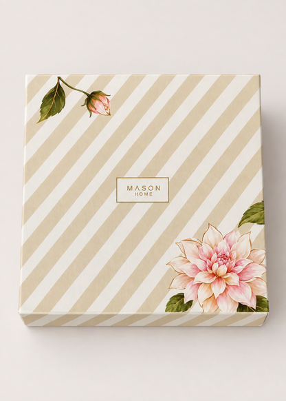 Blush Bloom Gold Urli Candle Gift Set of 3