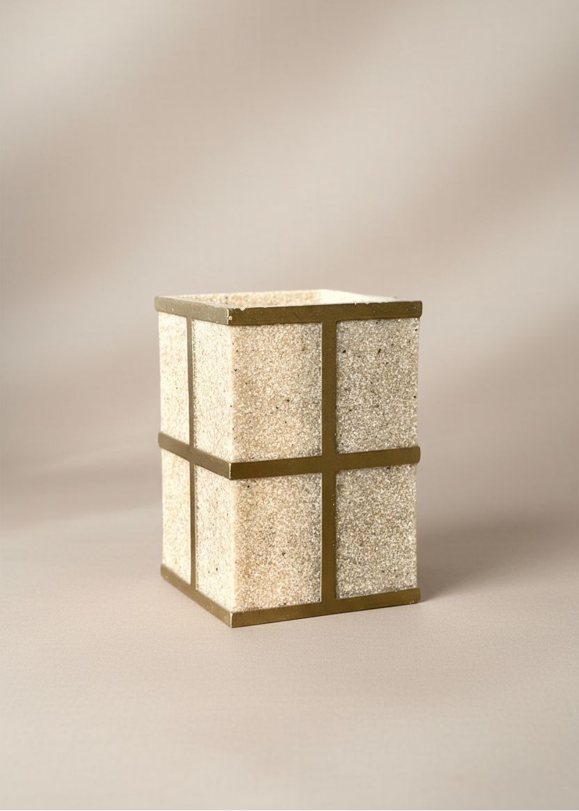 Axia Bathroom Tumbler - Beige