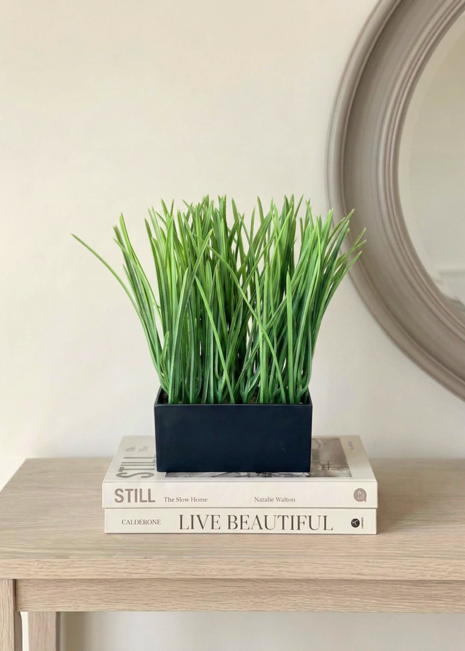 Artficial Grass Plant (Black Pot)