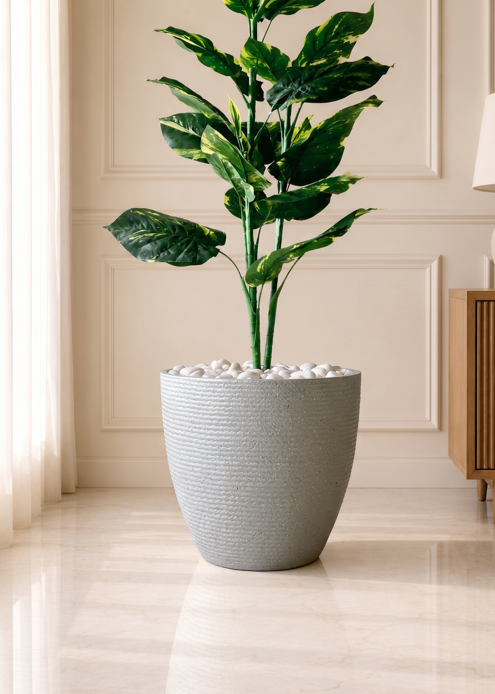 Taper Planters - Light Grey