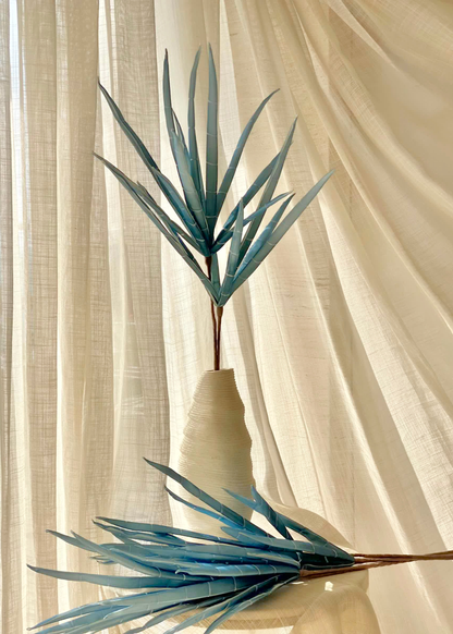 Artificial Bamboo Stalks - Blue Ombre (One Stem)