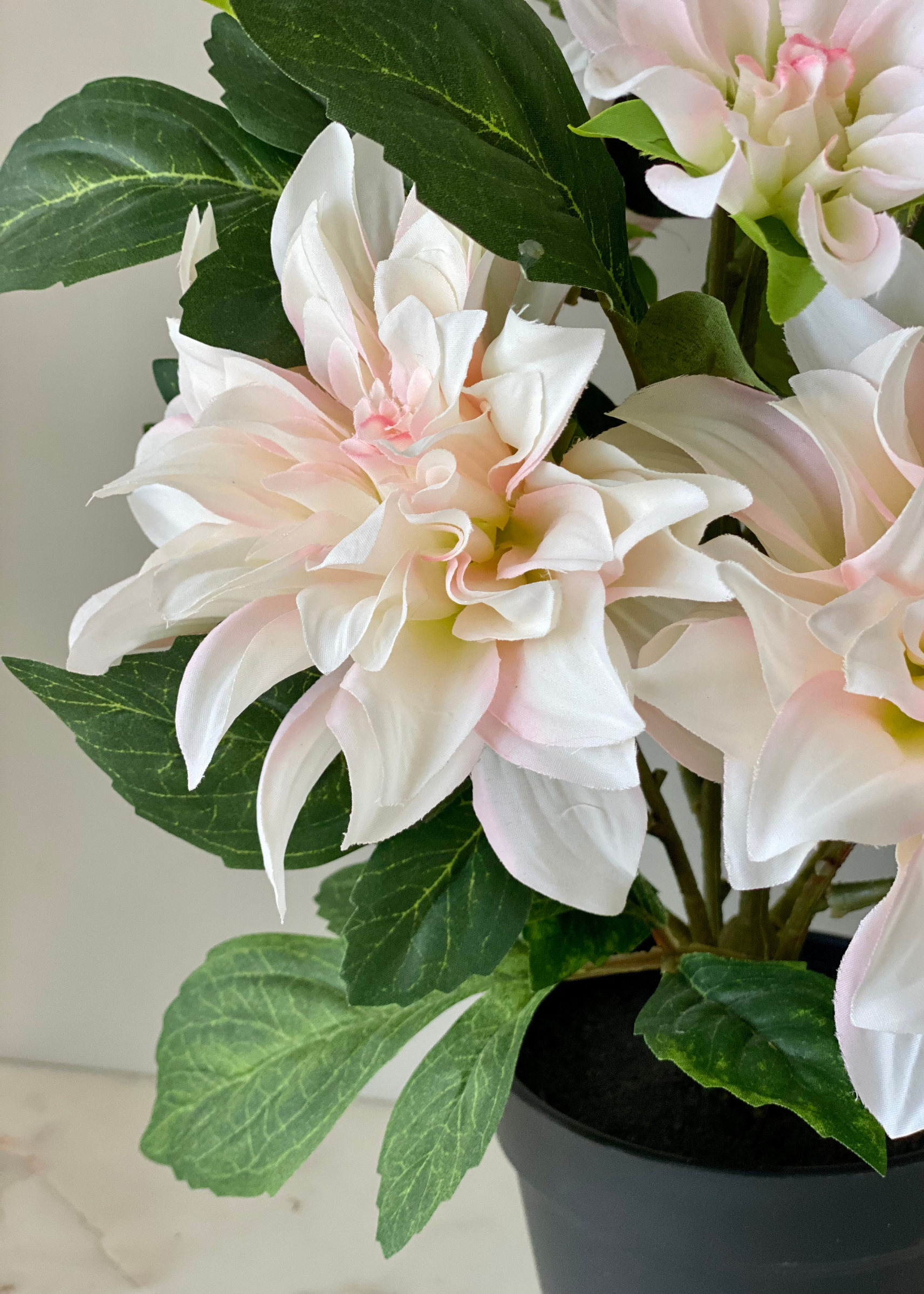 Artificial Dahlia Floral Plant - 1.3 Feet