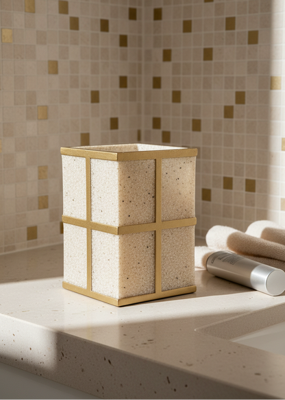 Axia Bathroom Tumbler - Beige