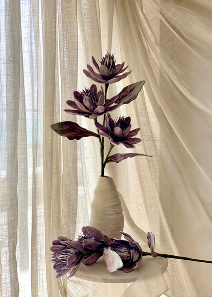 Artificial Corolla Flower Stem - Lavender Ombre (One Stem)