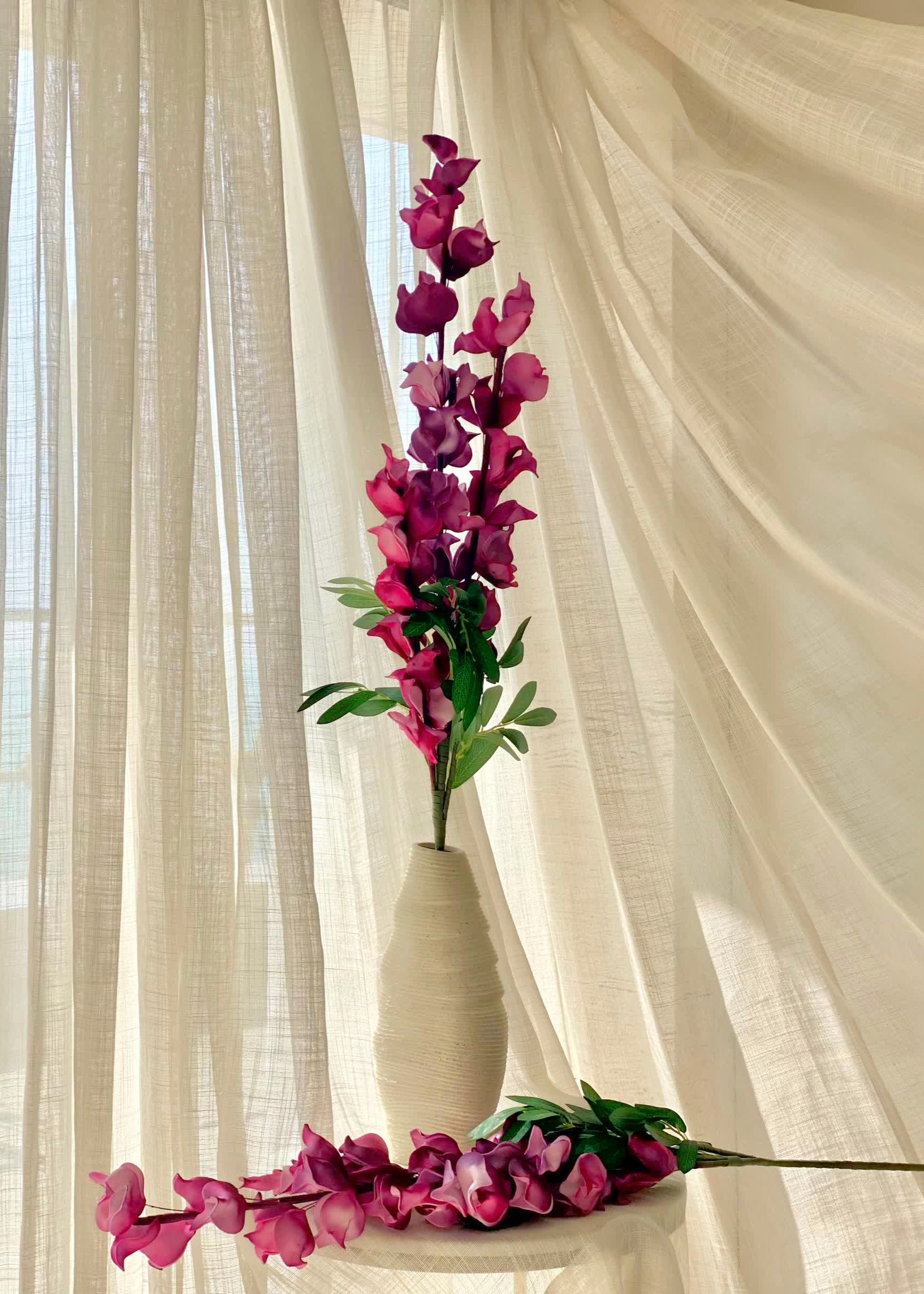 Artificial Dragon Flower Stem - Fuchsia Ombre (One Stem)