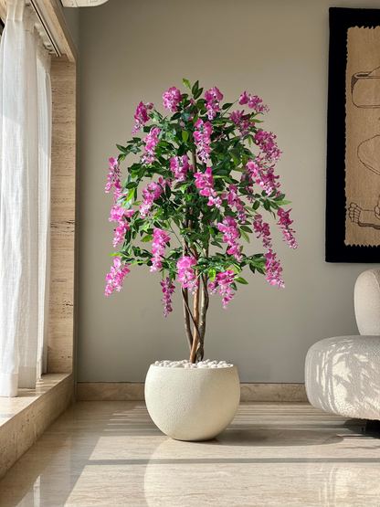 Artificial Sweet Pea Blush Pink Plant - 5.5 Feet