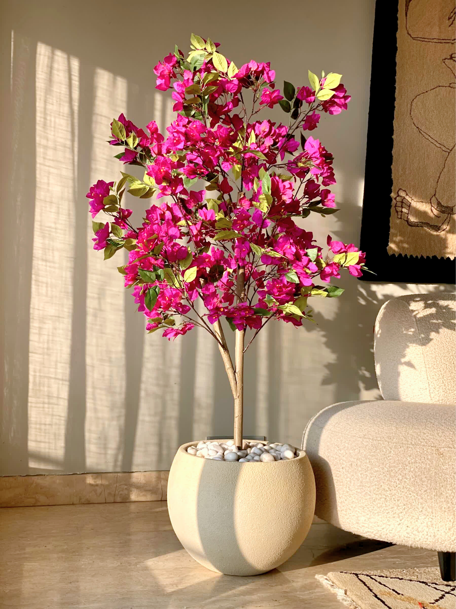 Artificial Purple Bougainvillea Plant - 5 Feet
