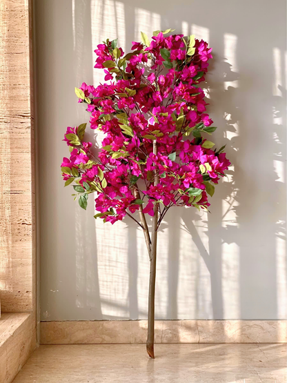 Artificial Purple Bougainvillea Plant - 5 Feet