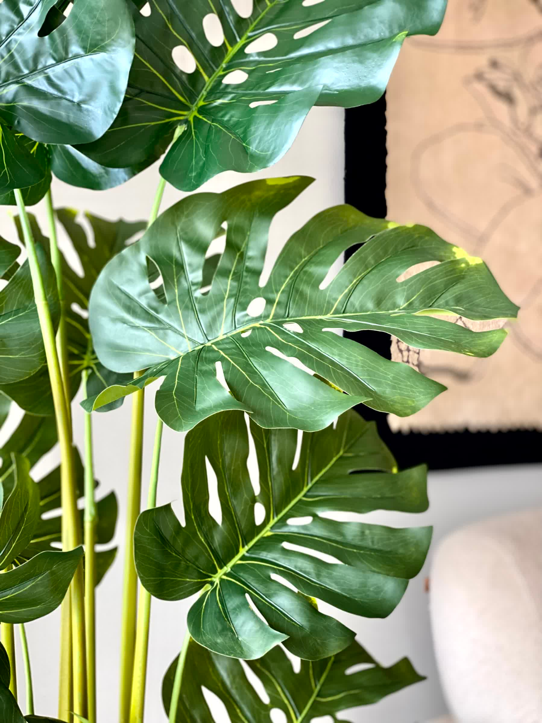 Artificial Evergreen Monstera Plant - 5 Feet