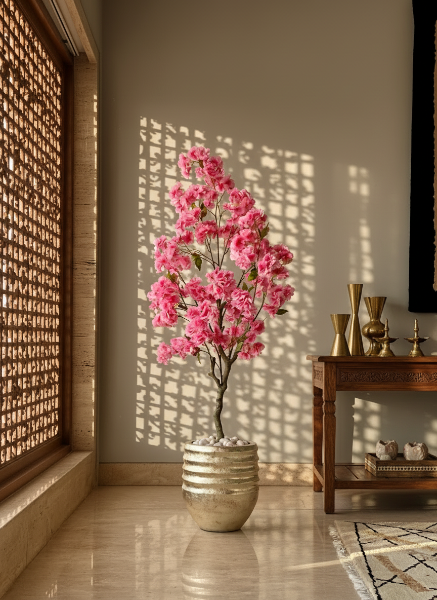 Artificial Sakura Cherry Blossom Plant - 4 Feet