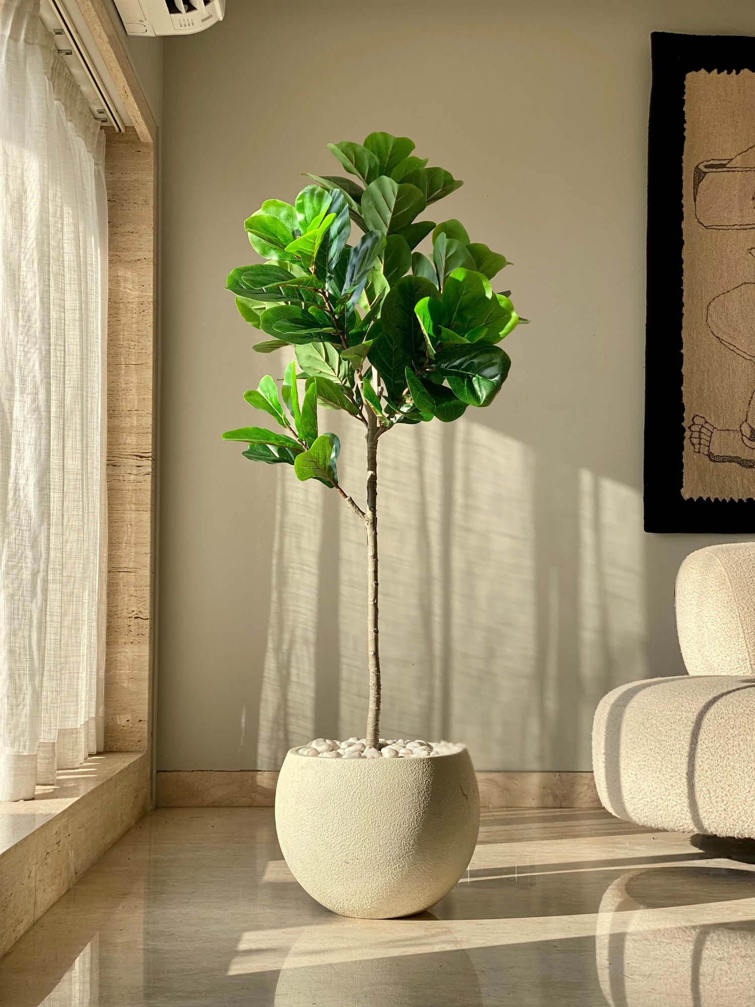 Artificial Fiddle Leaf Plant - 5 Feet