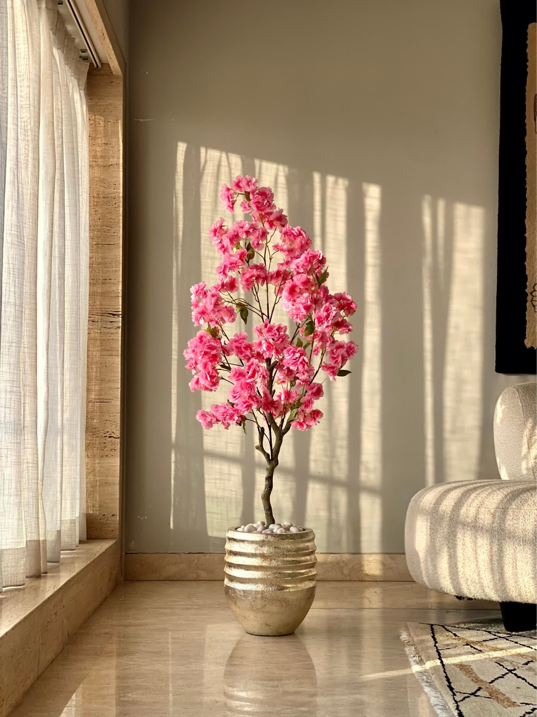 Artificial Sakura Cherry Blossom Plant - 4 Feet