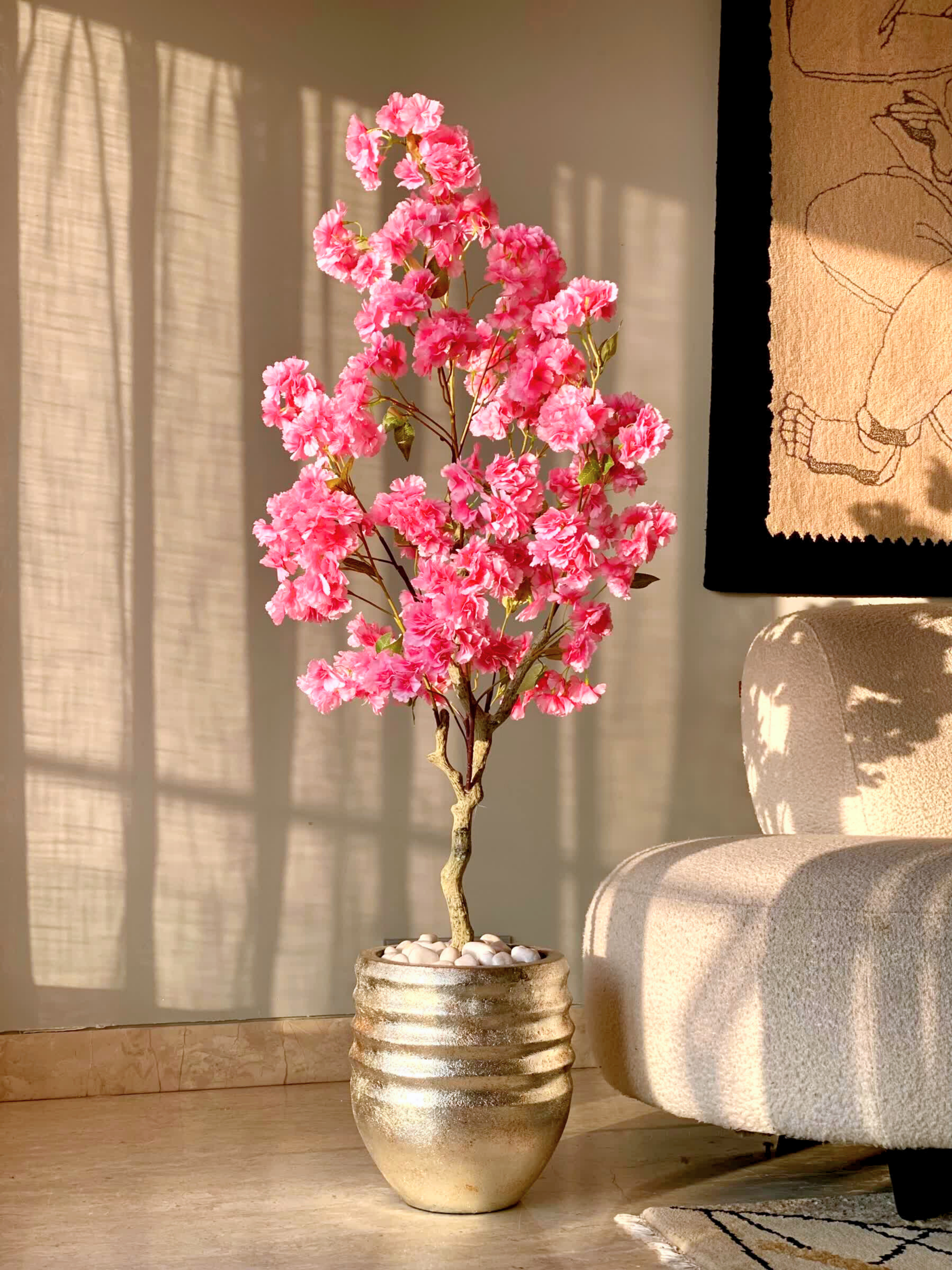 Artificial Sakura Cherry Blossom Plant - 4 Feet