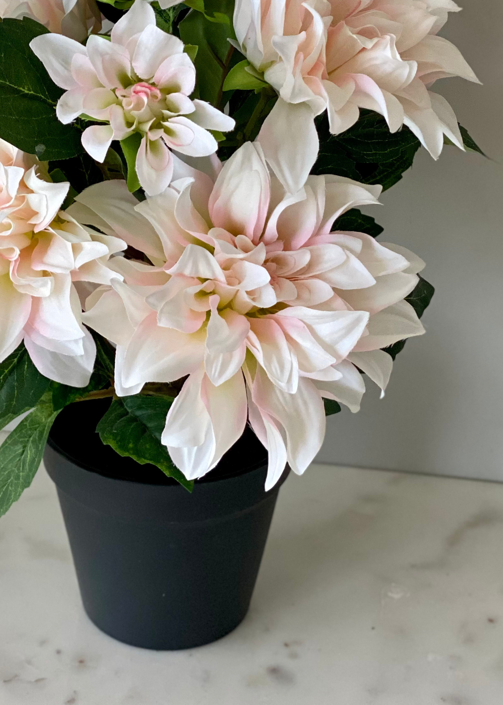 Artificial Dahlia Floral Plant - 1.3 Feet