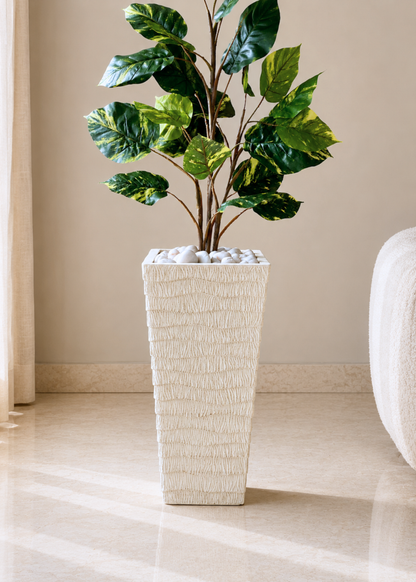 Carved Planters - Ivory