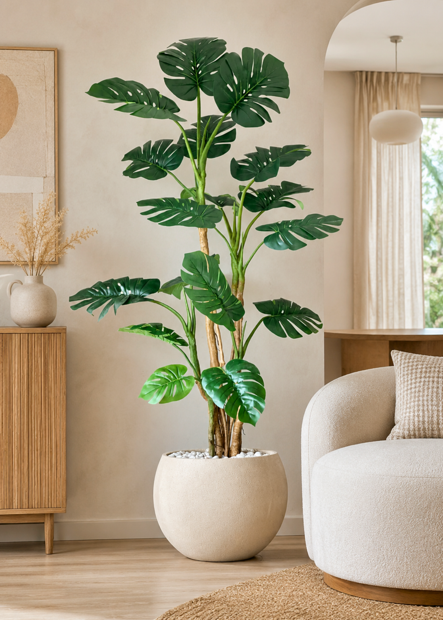 Artificial Forest Monstera Plant - 7.5 Feet