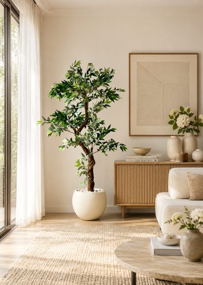 Artificial Twisted Ficus Tree - 6 Feet