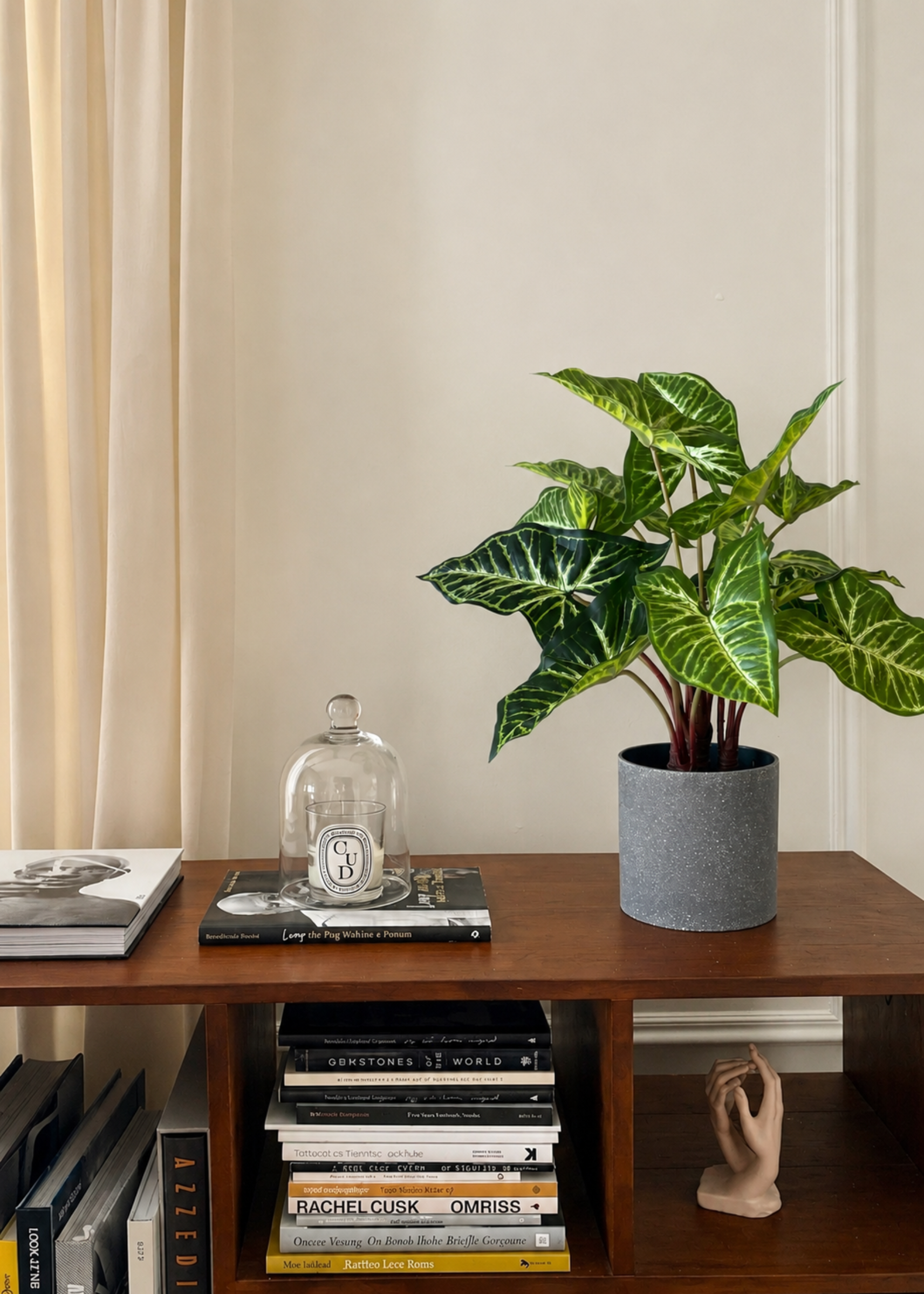 Artificial Varigated Pothos Plant - 1.5 Feet