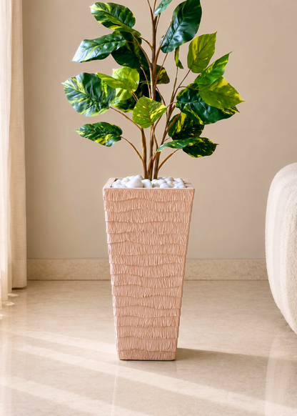 Carved Planters - Terracota Beige