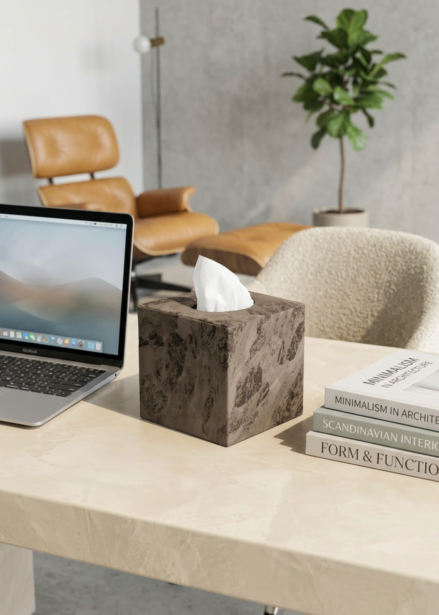 Indo Mocha Square Tissue Box