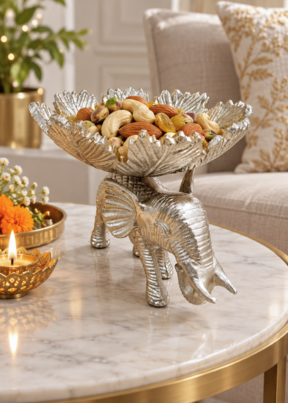Heritage Elephant Silver Urli