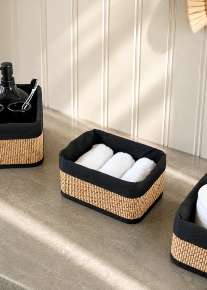 Kairo Baskets -  Black &amp; Brown (Set of 3)