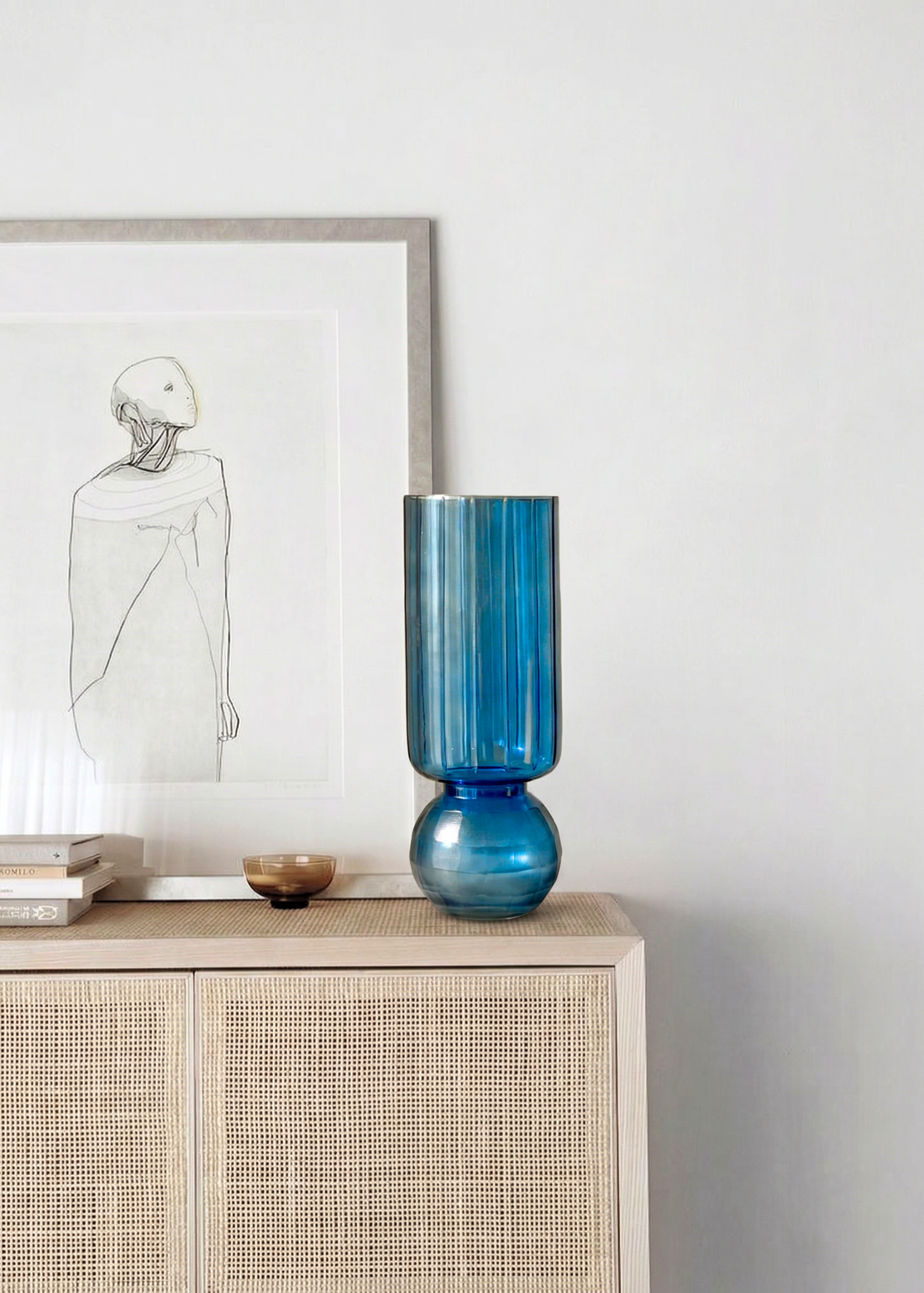 Pedestal Glass Vase – Large