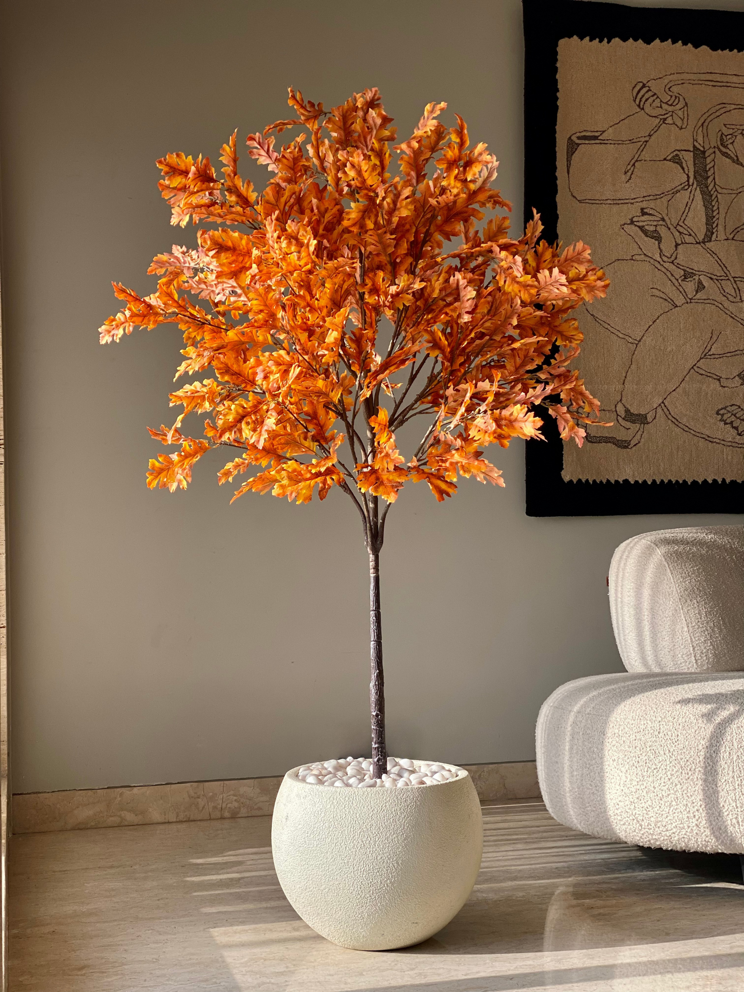 Artificial Autumn Maple Plant - 5.5 Feet