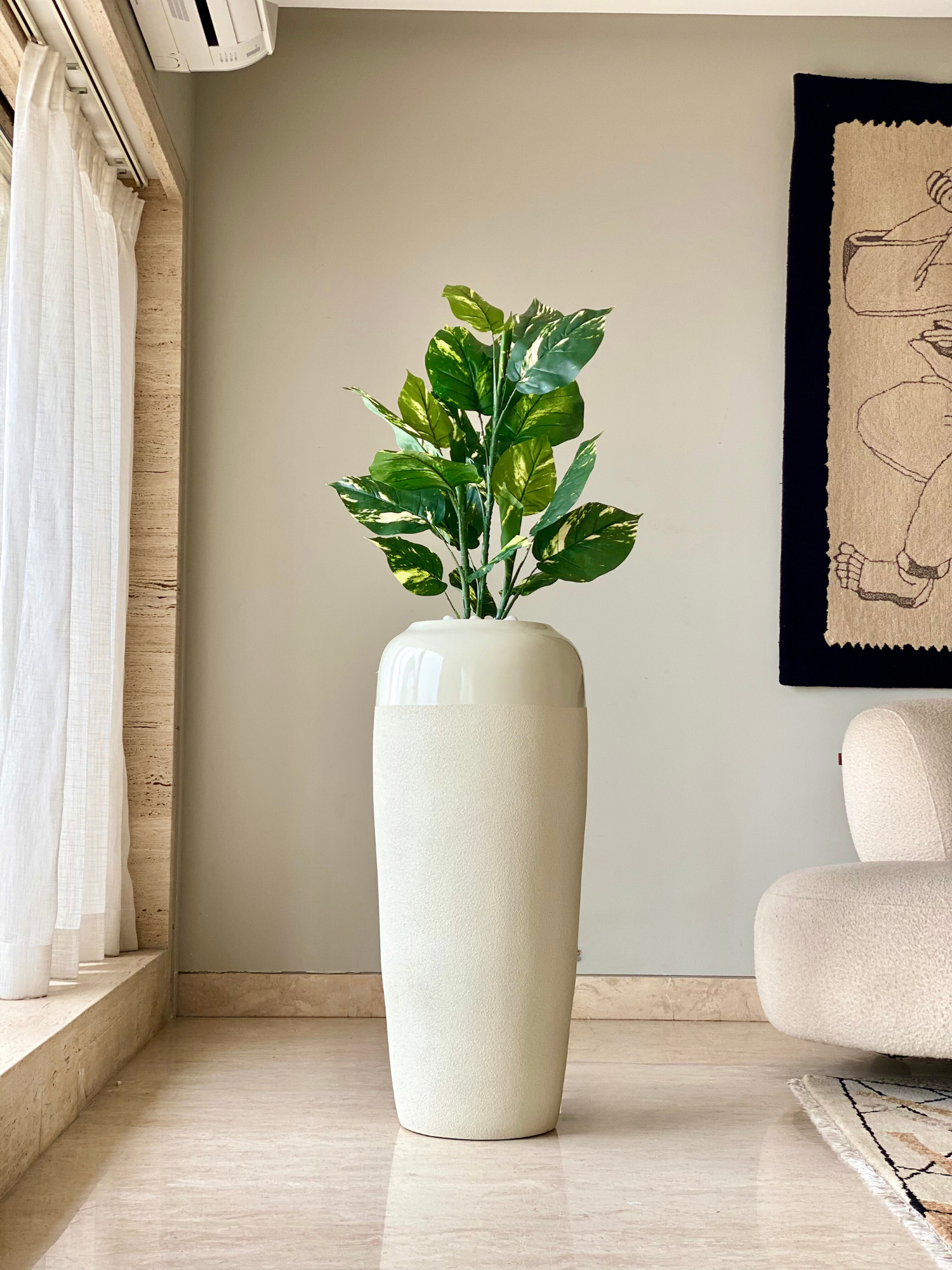 Luxe Prado Planters - Ivory