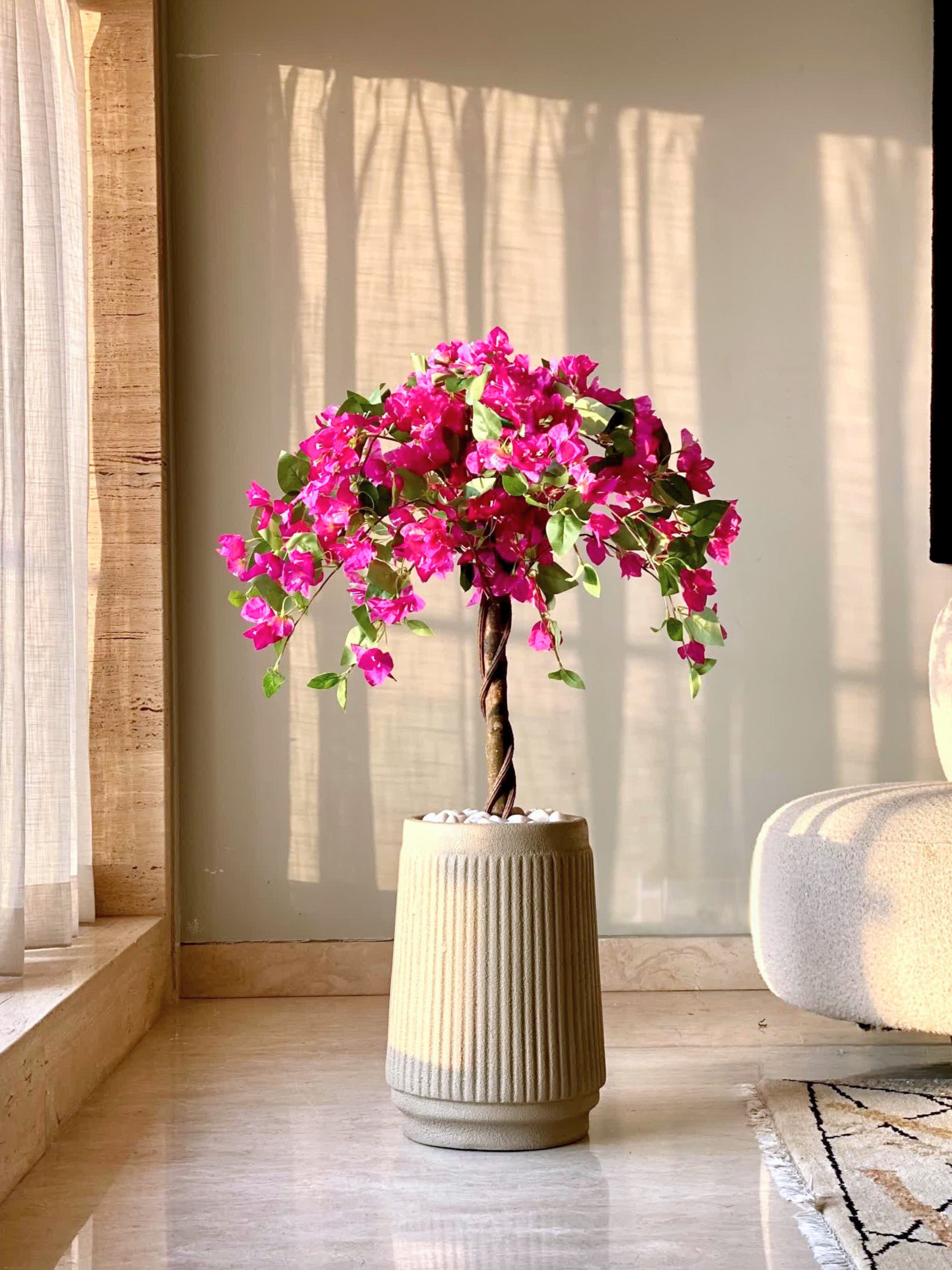 Artificial Purple Bougainvillea Plant - 3 Feet
