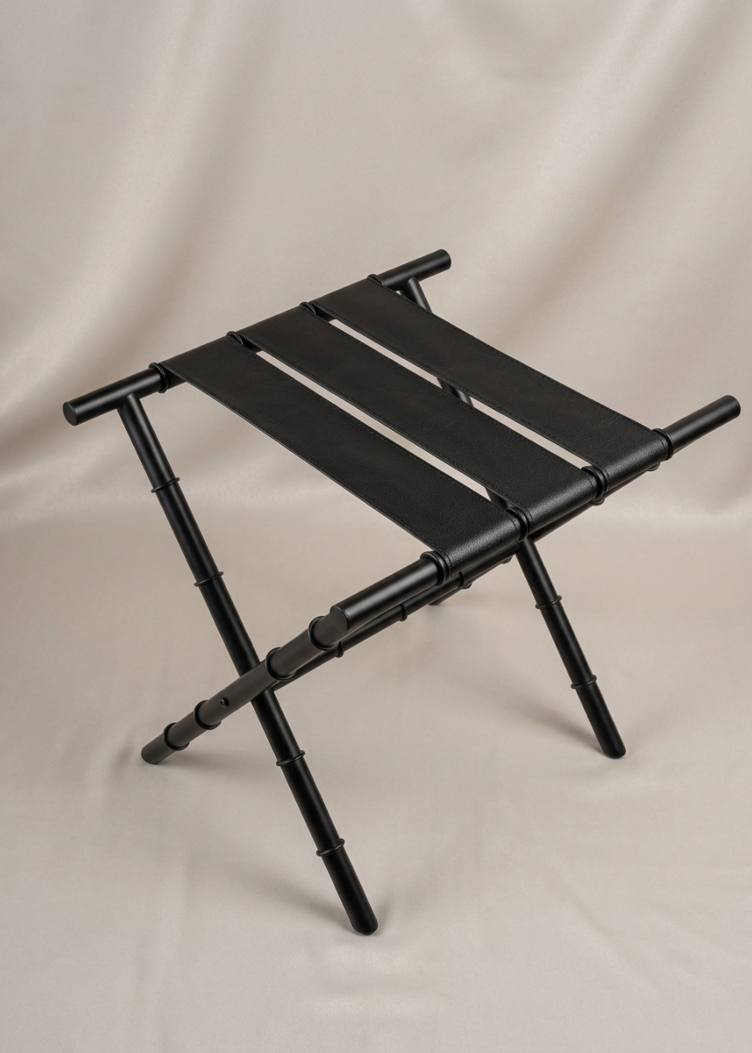 Naples Black Foldable Luggage Rack